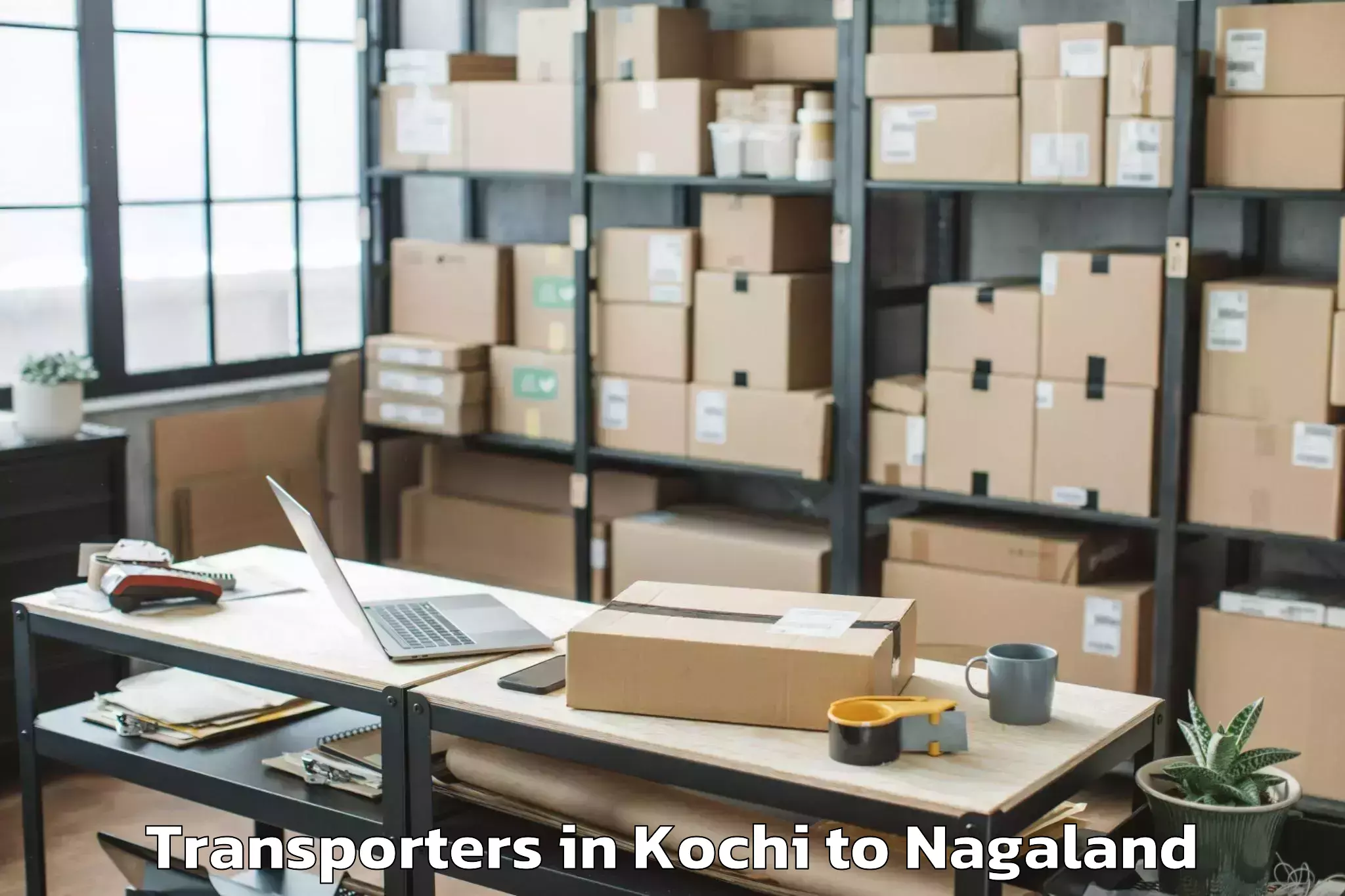 Kochi to Chizami Transporters Booking